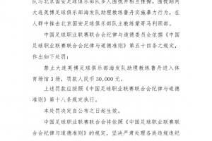 官方:英博助教鲁丹推击蒙哥利亚颈部,禁赛3场罚款3万